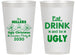 Personalized Christmas 14 oz Frosted Cups - Ugly Sweater | 280023