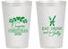 Personalized Christmas 14 oz Frosted Cups - Eat Drink And Be Jolly | 280033