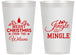 Personalized Christmas 14 oz Frosted Cups - Jingle And Mingle | 280034