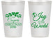 Personalized Christmas 14 oz Frosted Cups - Joy To The World | 280035
