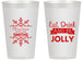 Personalized Christmas 14 oz Frosted Cups - Eat Drink Jolly | 280040