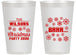 Personalized Christmas 14 oz Frosted Cups - Snowflakes | 280042