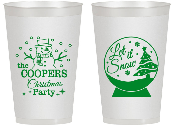 Personalized Christmas 14 oz Frosted Cups - Lets Get Lit | 280051