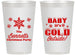 Personalized Christmas 14 oz Frosted Cups - Joy To The World | 280054