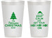 Personalized Christmas 14 oz Frosted Cups - Ho Ho Ho | 280061