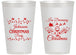 Personalized Christmas 14 oz Frosted Cups - Wine | 280068
