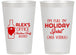 Personalized Christmas 14 oz Frosted Cups - Holiday Spirit | 280072