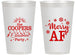 Personalized Christmas 14 oz Frosted Cups - Merry Af | 280078