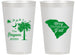 Personalized Christmas 14 oz Frosted Cups - South Carolina | 280083