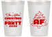 Personalized Christmas 14 oz Frosted Cups - Lit Af | 280090