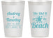 Personalized Wedding 14 oz Frosted Cups - We Did It On The Beach | 294