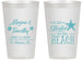 Personalized Wedding 14 oz Frosted Cups - Started On The Beach | 295