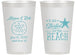 Personalized Wedding 14 oz Frosted Cups - Started On The Beach | 298