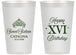 Personalized 16th Birthday 14 oz Frosted Cups - Tiara | 300002
