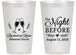 Personalized Rehearsal Dinner 14 oz Frosted Cups - The Night Before | 30008