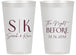 Personalized Rehearsal Dinner 14 oz Frosted Cups - The Night Before | 30009