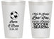 Personalized Wedding 14 oz Frosted Cups - Soccer | 307