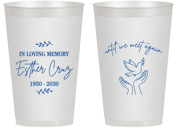 Personalized Memorial 14 oz Frosted Cups - In Loving Memory | 310004