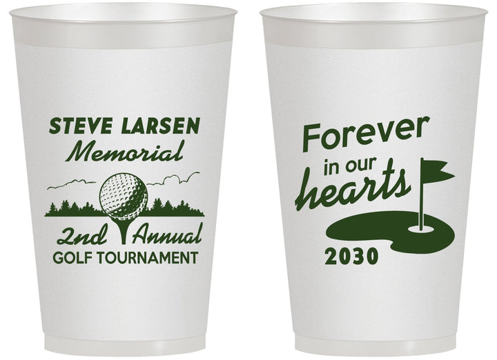 Personalized Memorial 14 oz Frosted Cups - Forever In Our Hearts | 310006