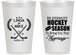Personalized Wedding 14 oz Frosted Cups - We Interrupt Hockey | 312