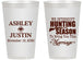 Personalized Wedding 14 oz Frosted Cups - We Interrupt Hunting | 316