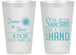 Personalized Wedding 14 oz Frosted Cups - Sun Sand Drink In My Hand | 319