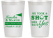 Personalized Wedding 14 oz Frosted Cups - Took A Shot Golf | 320