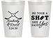 Personalized Wedding 14 oz Frosted Cups - Took A Shot Hockey | 323