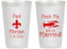 Personalized Wedding 14 oz Frosted Cups - Crawfish Boil | 330