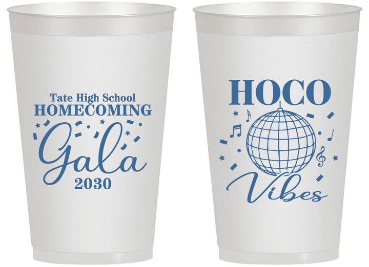 Personalized Homecoming 14 oz Frosted Cups - Hoco Vibes | 330006