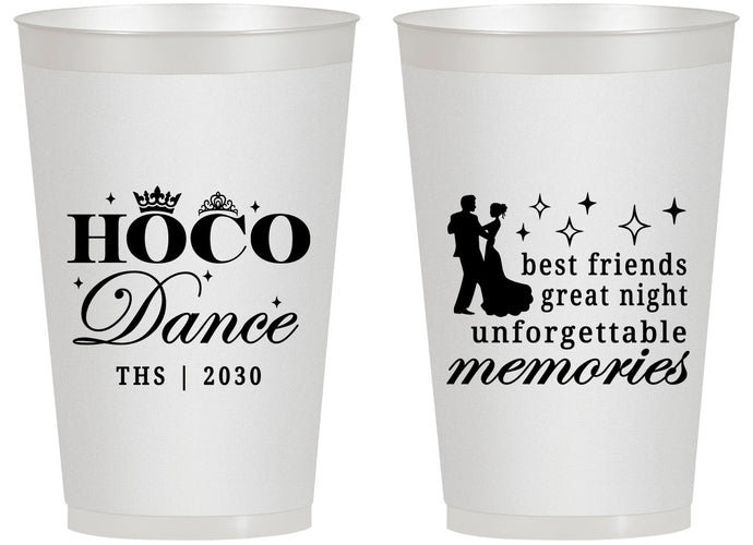 Personalized Homecoming 14 oz Frosted Cups - Hoco Dance | 330007