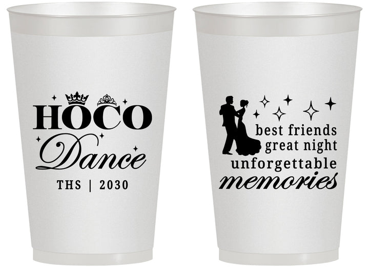 Personalized Homecoming 14 oz Frosted Cups - Hoco Dance | 330007