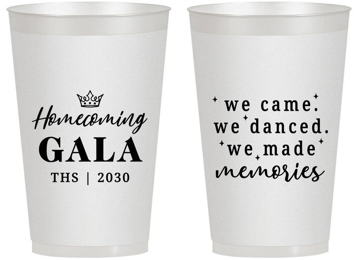Personalized Homecoming 14 oz Frosted Cups - Danced Made Memories | 330008
