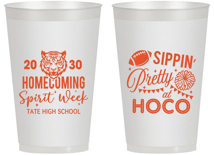 Personalized Homecoming 14 oz Frosted Cups - Hoco Spirit Week | 330014