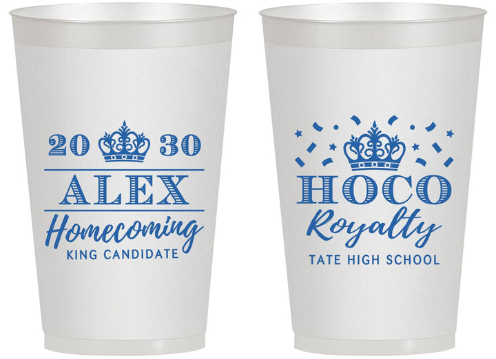 Personalized Homecoming 14 oz Frosted Cups - Hoco King Vote | 330025