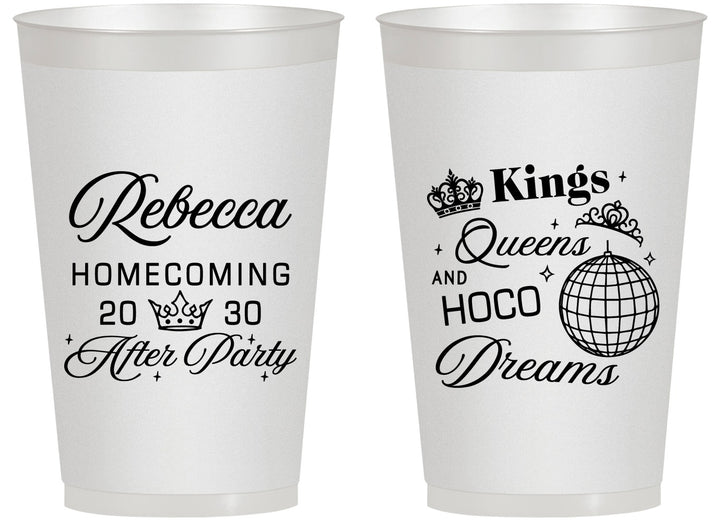 Personalized Homecoming 14 oz Frosted Cups - Hoco After Party | 330027