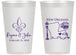 Personalized Wedding 14 oz Frosted Cups - New Orleans | 334