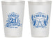 Personalized 21st Birthday 14 oz Frosted Cups - Cheers | 340001