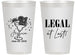 Personalized 21st Birthday 14 oz Frosted Cups - Legal At Last | 340005