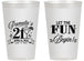 Personalized 21st Birthday 14 oz Frosted Cups - Let The Fun Begin | 340009