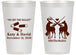 Personalized Wedding 14 oz Frosted Cups - We Bit The Bullet | 343