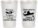 Personalized Wedding 14 oz Frosted Cups - Fiesta Siesta Tequila Repeat | 344