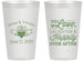 Personalized Wedding 14 oz Frosted Cups - Love Laughter Happily | 346