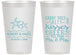 Personalized Wedding 14 oz Frosted Cups - Sandy Feet Salty Kisses | 356
