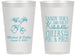 Personalized Wedding 14 oz Frosted Cups - Sandy Feet Salty Kisses | 357