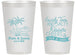 Personalized Wedding 14 oz Frosted Cups - Beach | 358