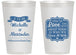 Personalized Wedding 14 oz Frosted Cups - Love Story | 359
