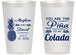 Personalized Wedding 14 oz Frosted Cups - Pina Colada | 364