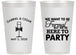 Personalized Wedding 14 oz Frosted Cups - Formal Here To Party | 366