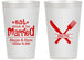 Personalized Wedding 14 oz Frosted Cups - Eat Drink Be Married | 368